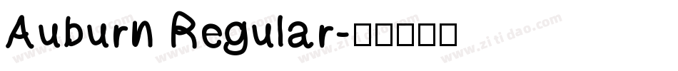 Auburn Regular字体转换